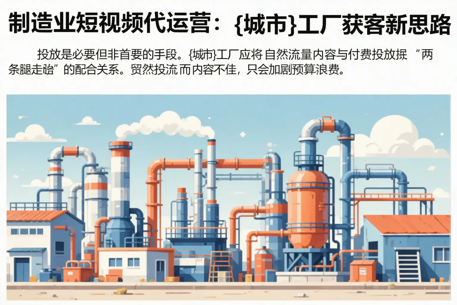 制造业短视频代运营:策勒工厂获客新思路